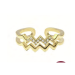 By 164 Bague Vague Strass