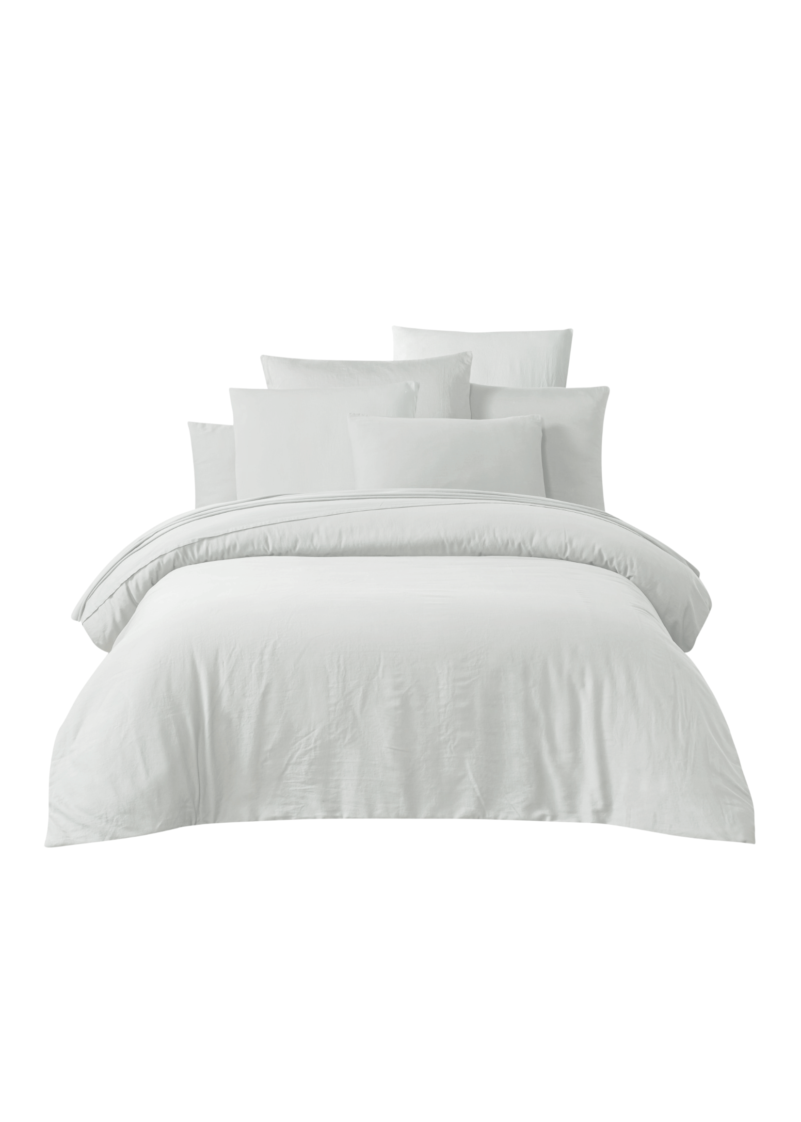 Haomy Taie d'Oreiller Taloa Blanc 65*65