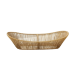 Panier Fil Doré Ovale