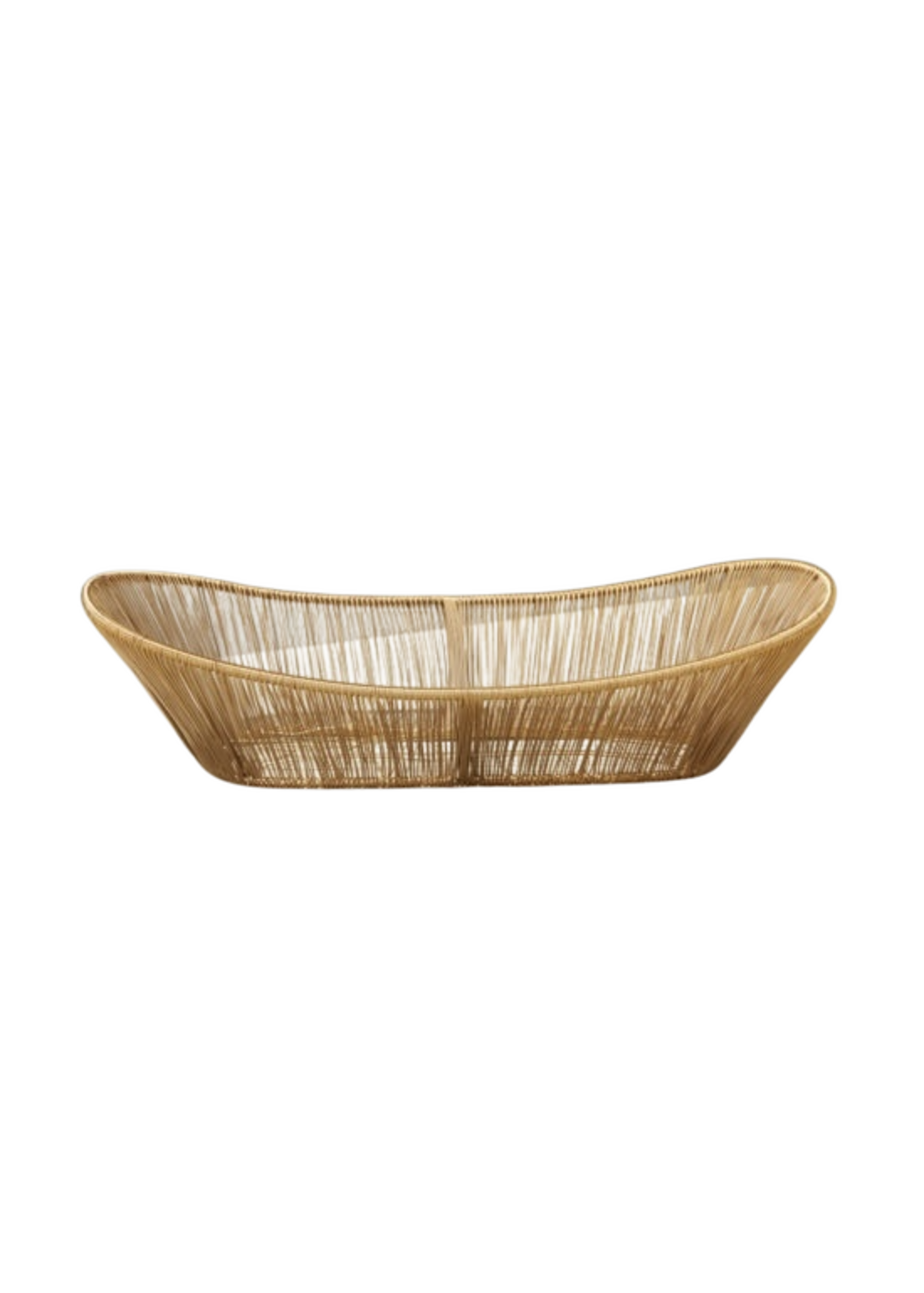 Panier Fil Doré Ovale