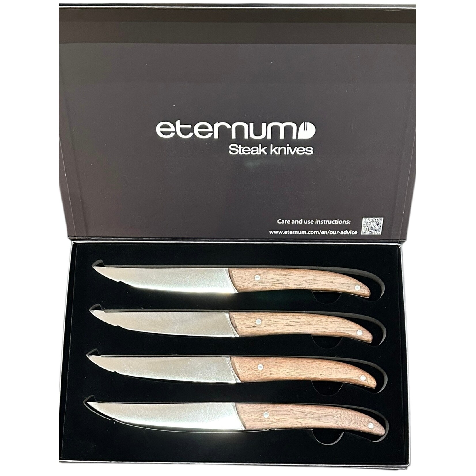 Eternum Set de 4 Couteaux à Steak Ornô Noyer