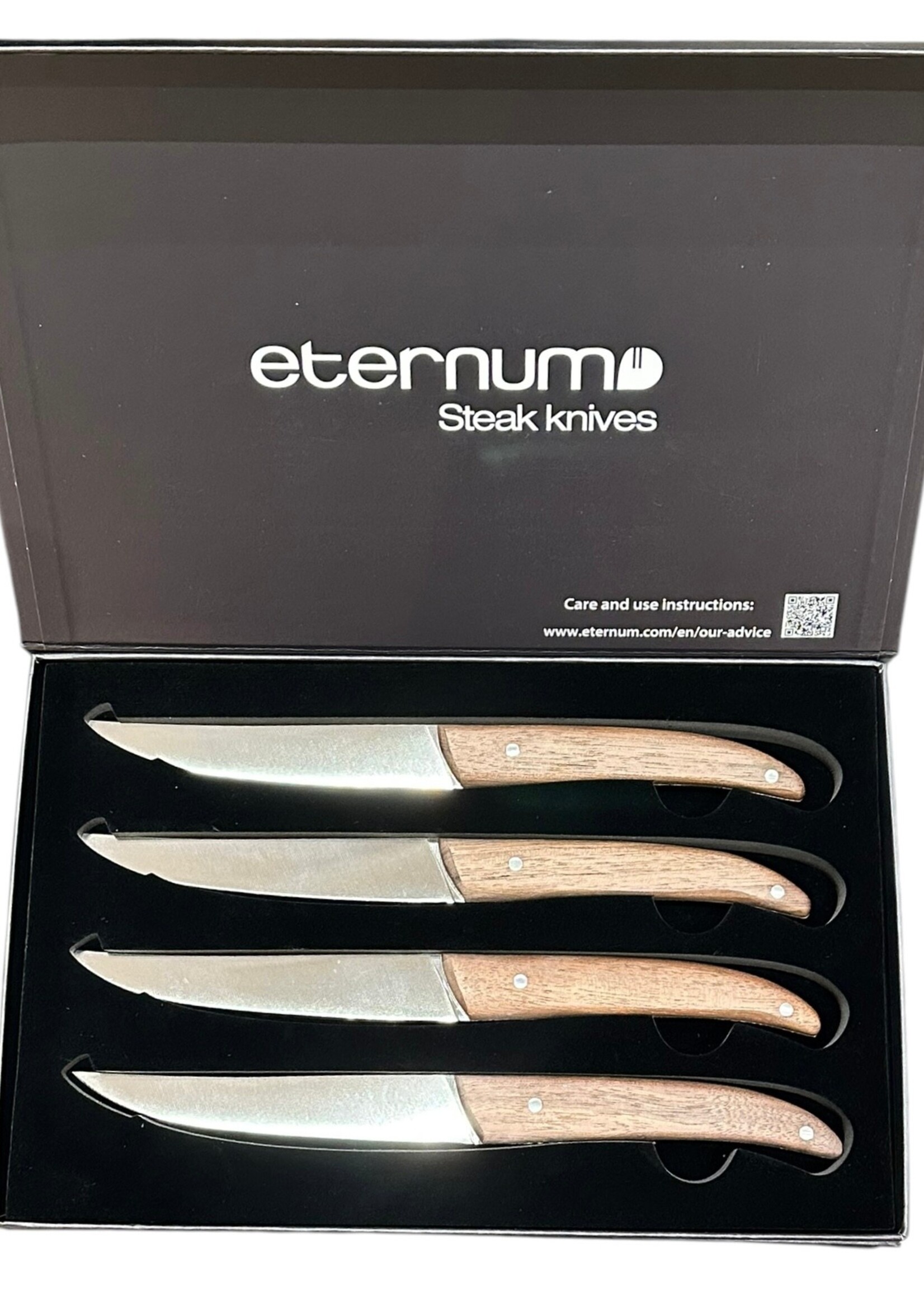 Eternum Set de 4 Couteaux à Steak Ornô Noyer