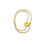 Scarlet et Lucien Bracelet Flower Double Hématites et Doré