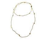 Scarlet et Lucien Sautoir Brigitte Elastique Hématites Dorées Fines Pierres