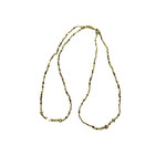 Scarlet et Lucien Sautoir Brigitte Hématites Dorées Grosses Pierres