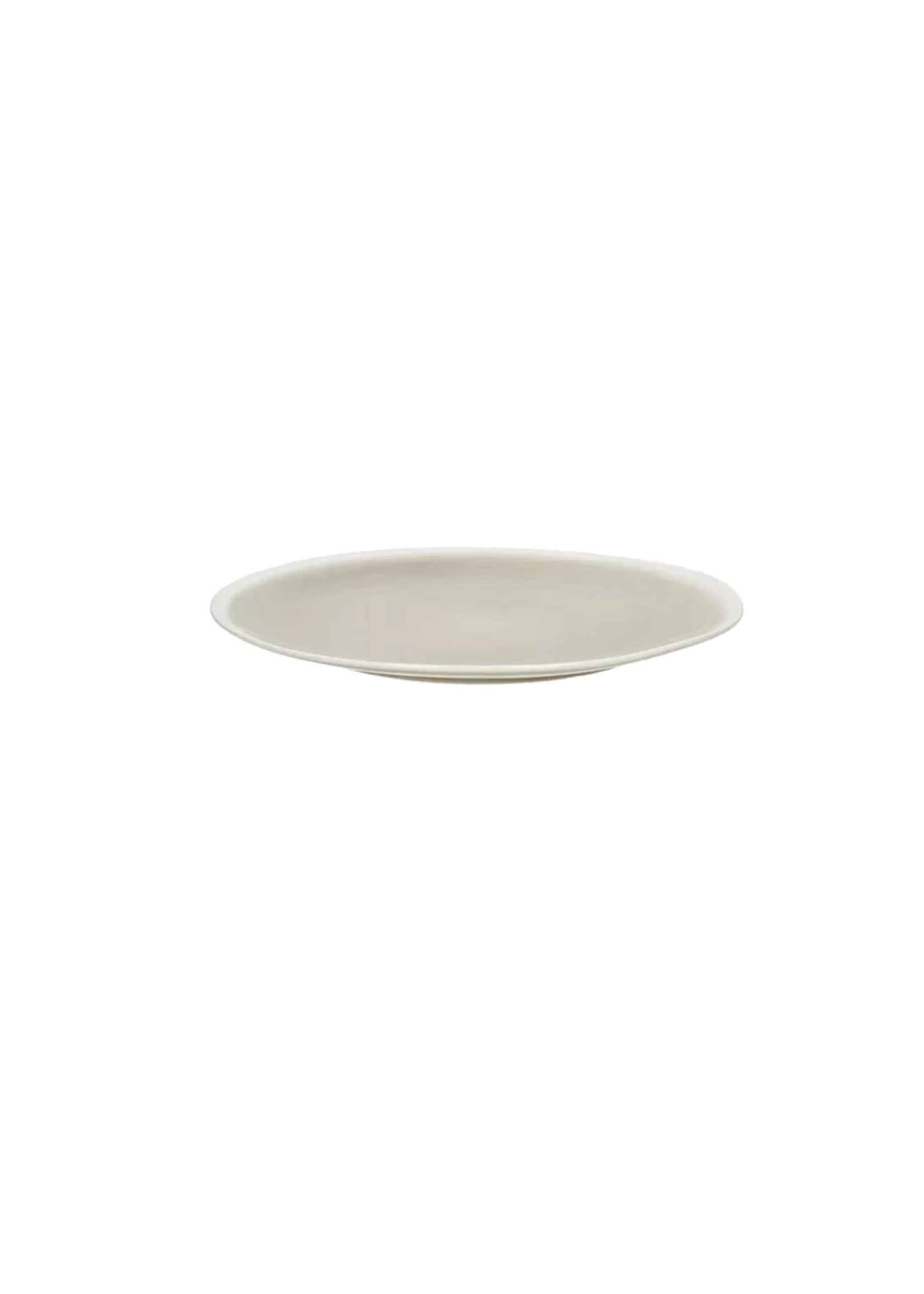 Pomax Biscotti Assiette Plate Porcelaine Greige 26,8 cm