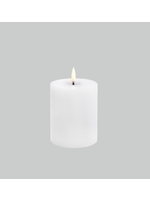 Uyuni Bougies Pillar Led Nordic White 7,8*10 cm