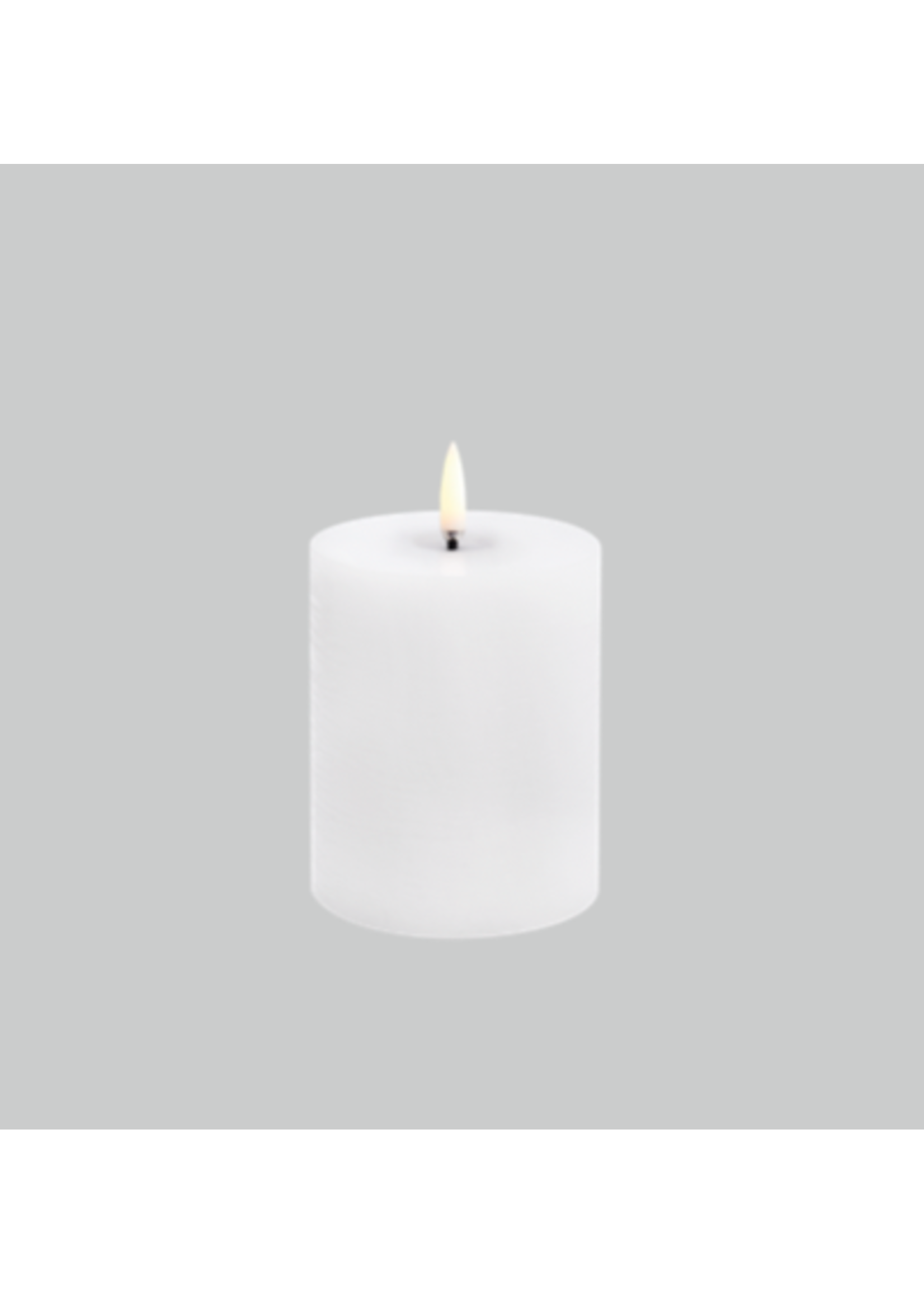 Uyuni Bougies Pillar Led Nordic White 7,8*10 cm