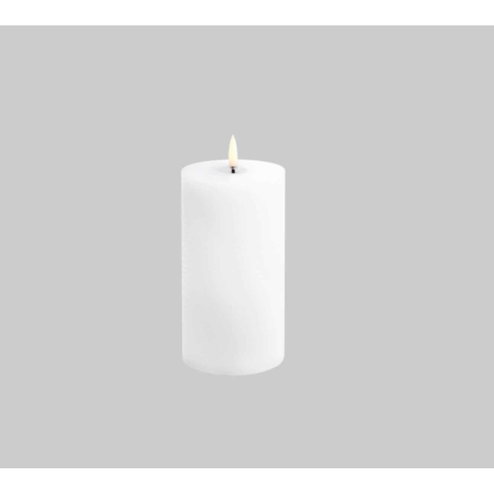 Uyuni Bougies Pillar Led Nordic White 7,8*15 cm