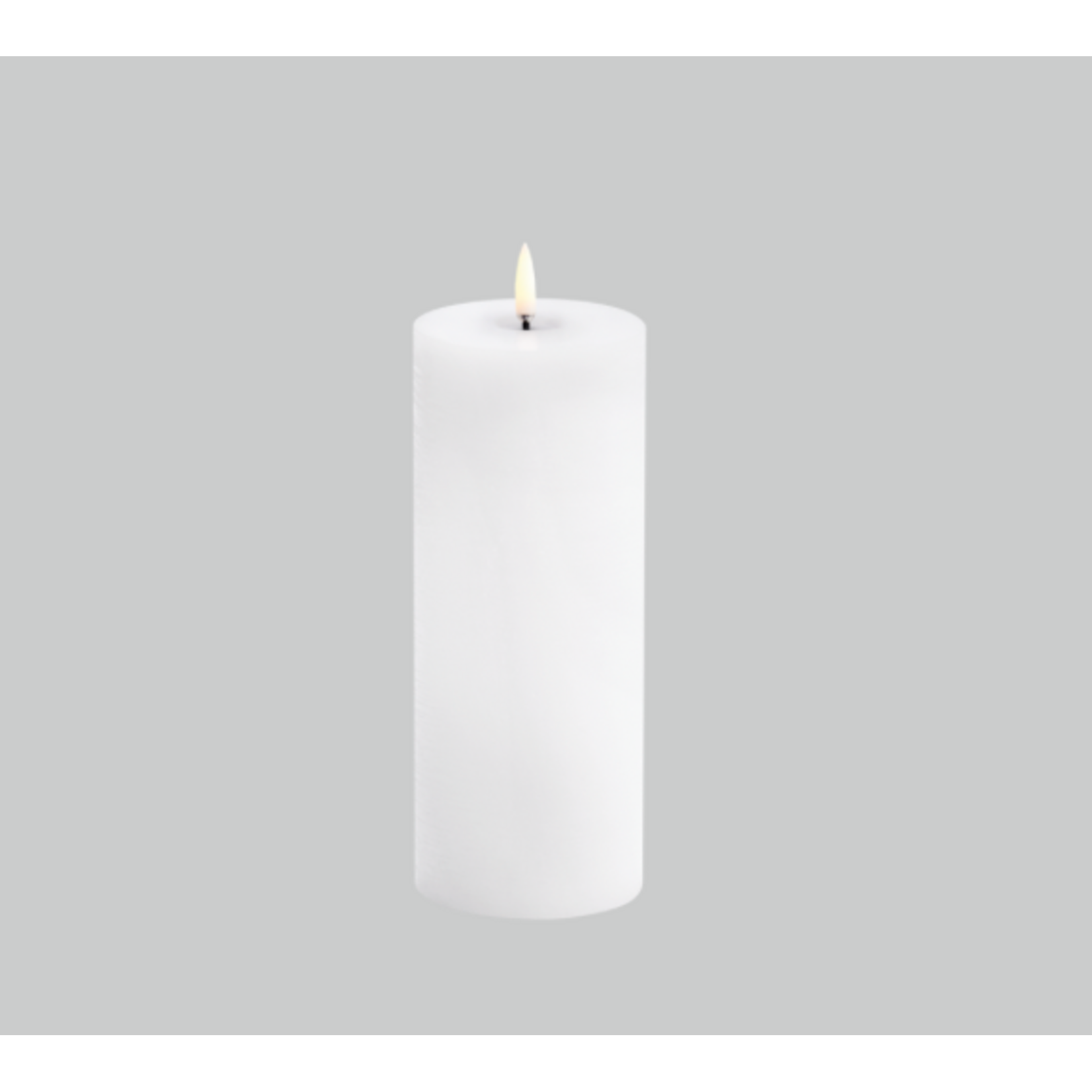 Uyuni Bougies Pillar Led Nordic White 7,8*20 cm