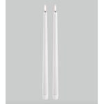 Uyuni LED Slim Taper Candle, Nordic white 32 cm Boîte de 2