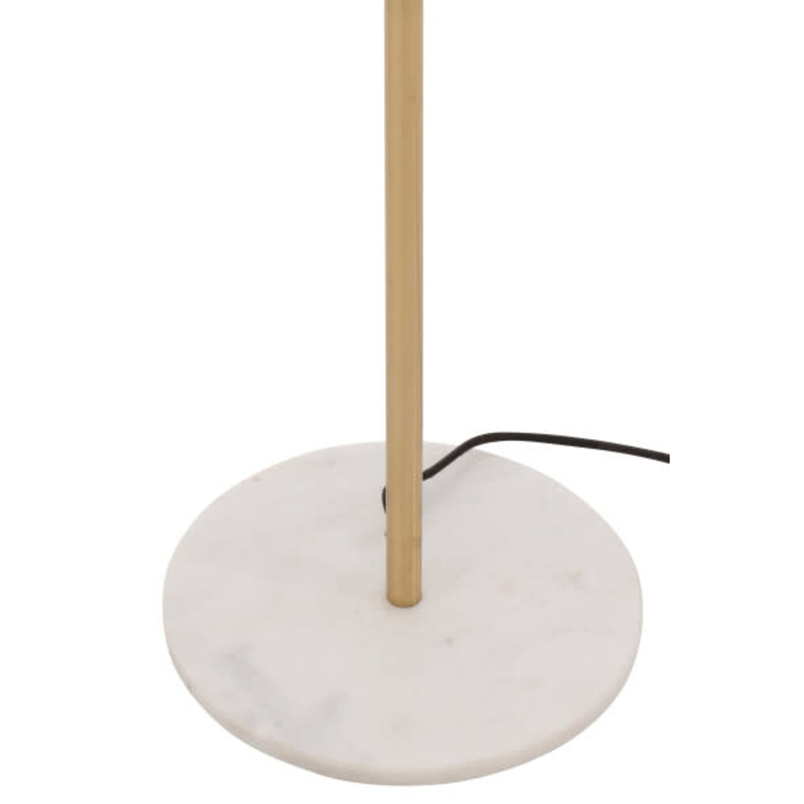 lampadaire doré et marbre
