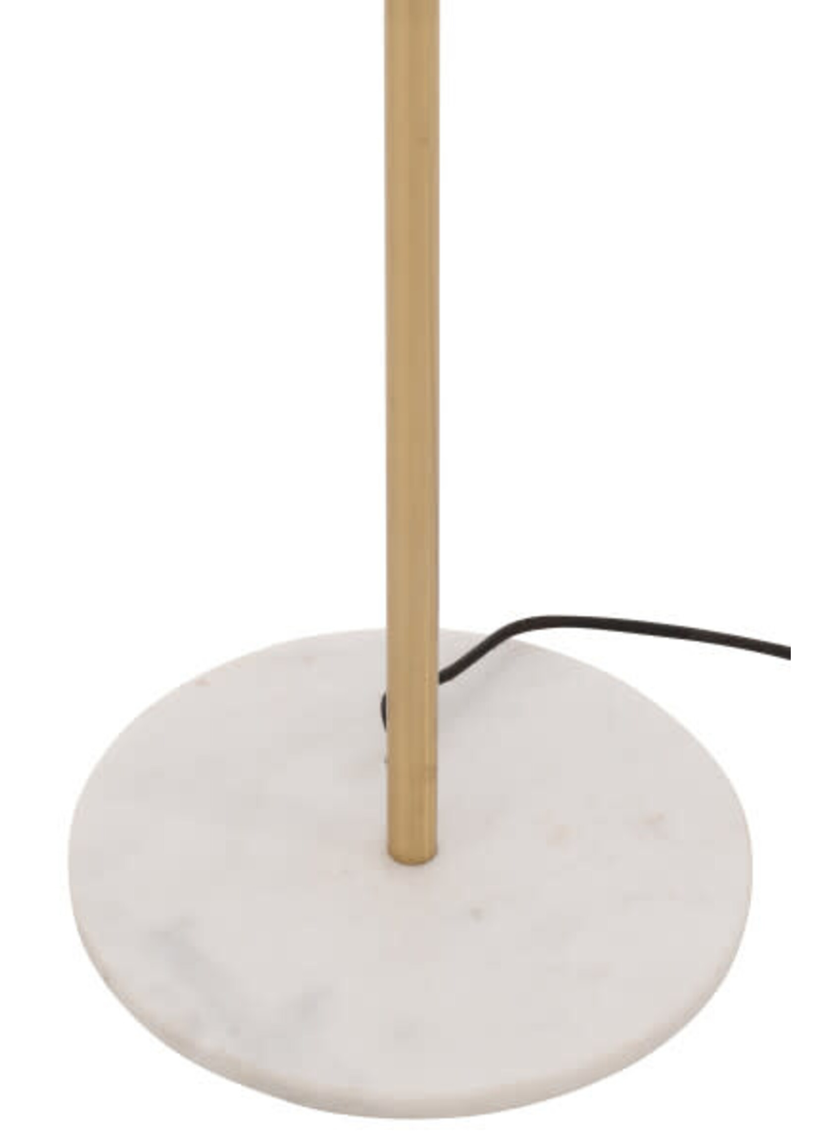 lampadaire doré et marbre