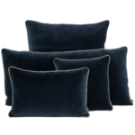 Haomy Housse de coussin New Delhi Encre Carrée