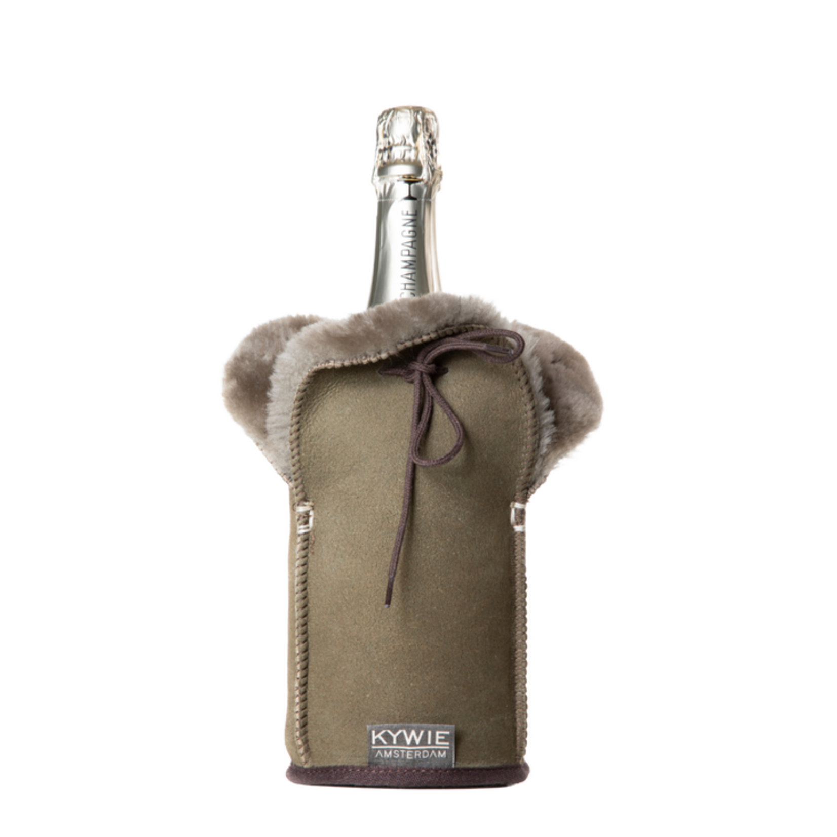 Kywie Champagne Kaki Suede