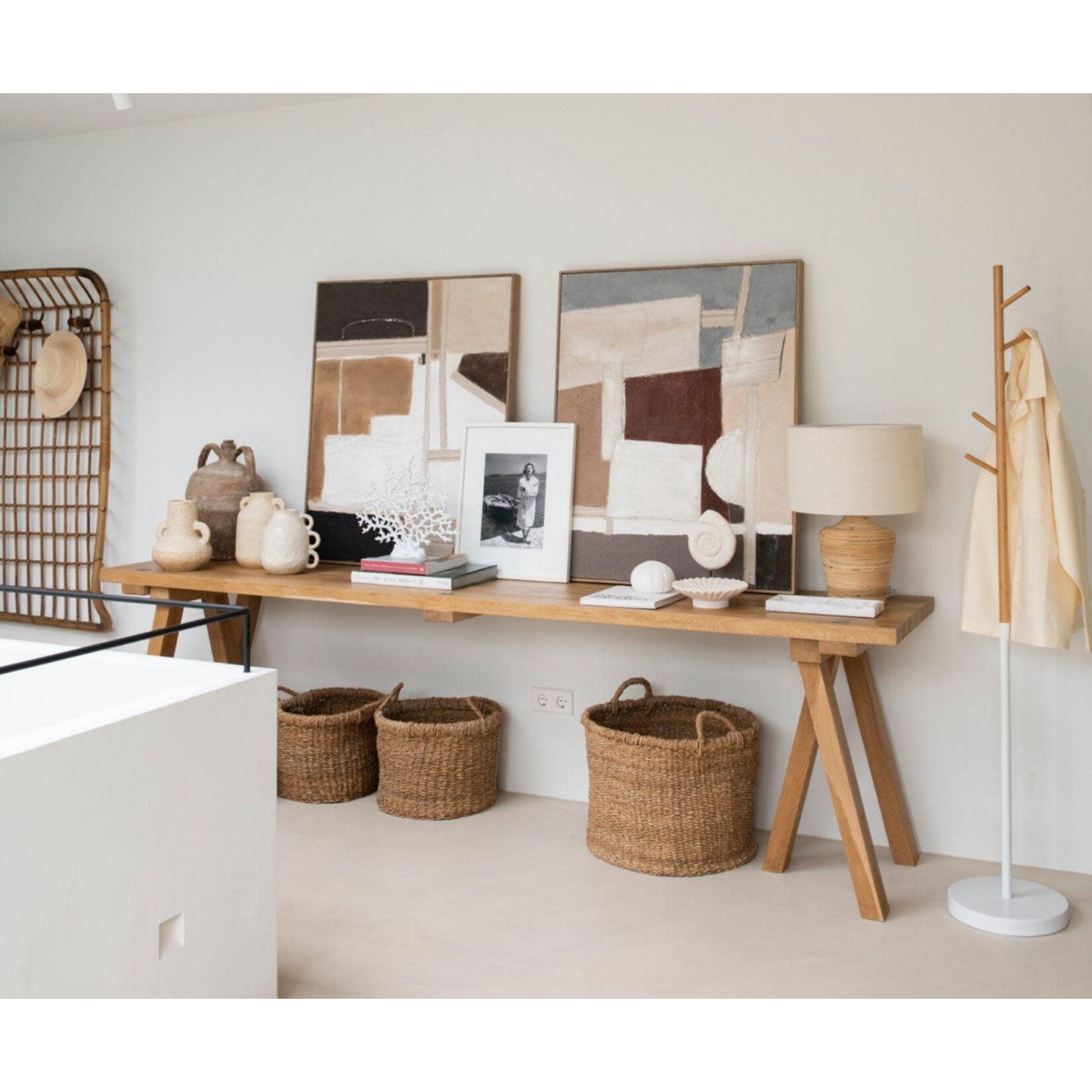 Andrea House Porte Manteau Bambou et Métal