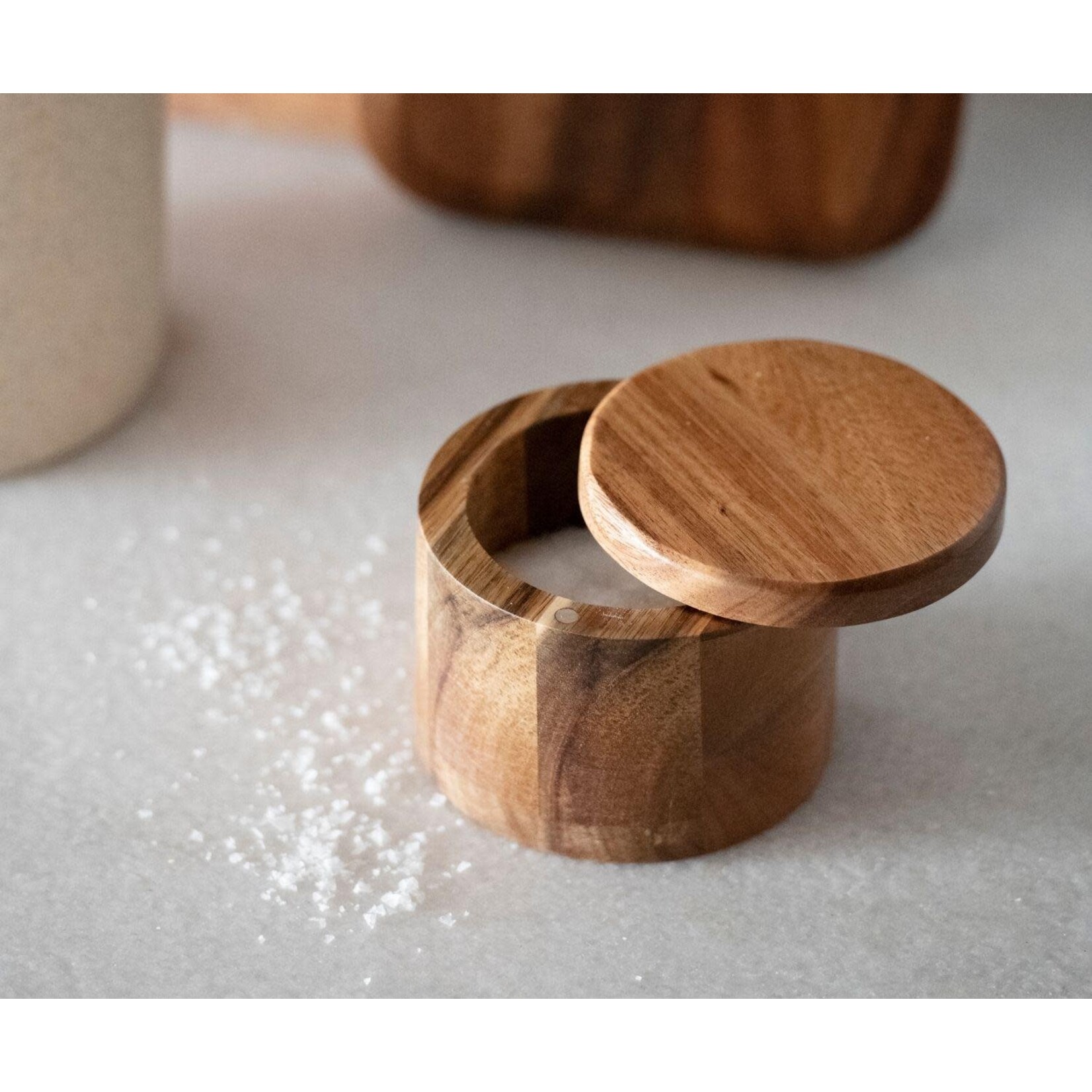 Andrea House Pot à Sel en Acacia