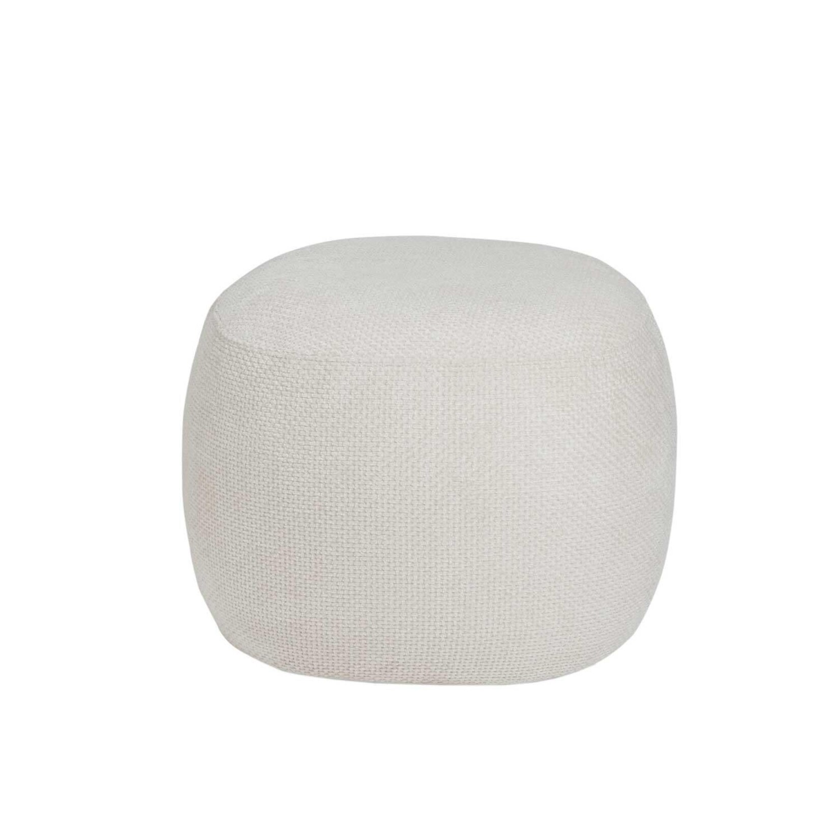 Andrea House Pouf Audry Blanc 50*50*38 cm