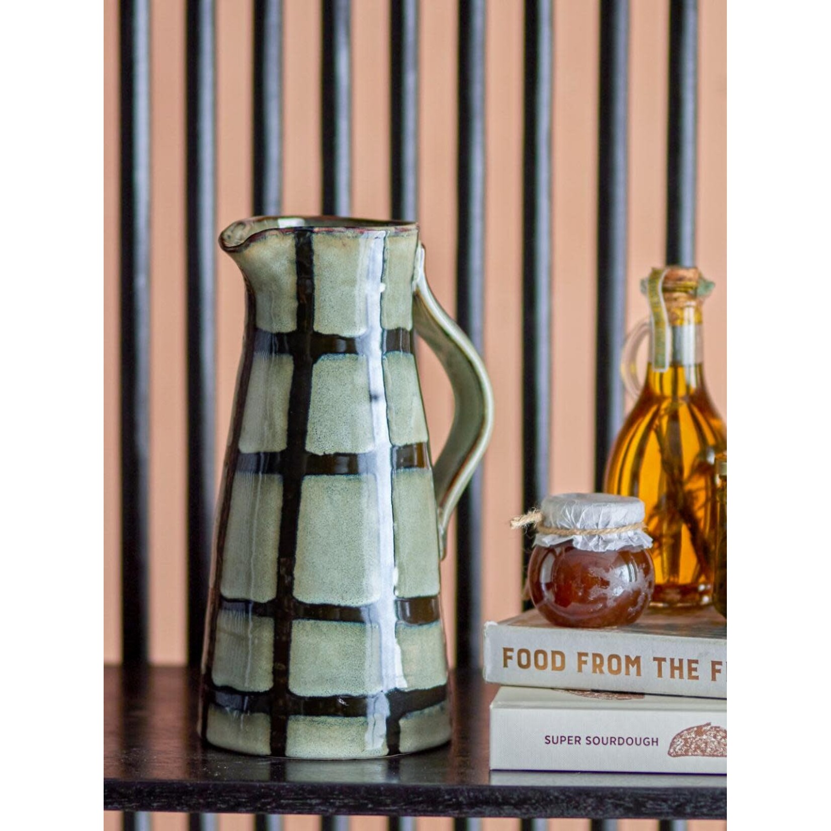 Bloomingville Pichet Grès Aiwan Noir