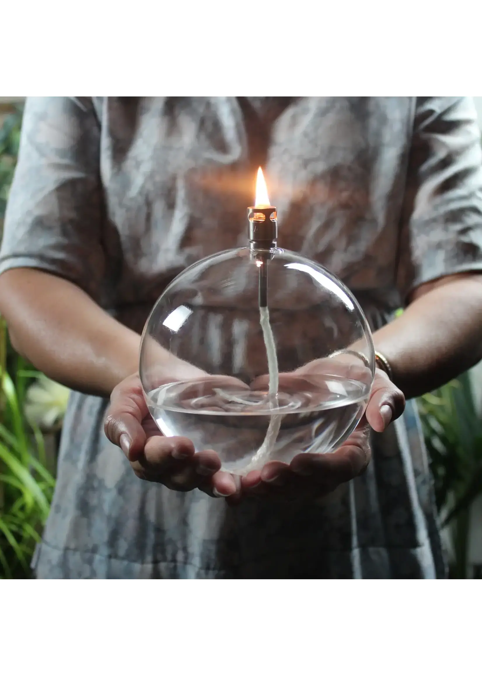 Lampe à Huile Sphère Boule Transparente