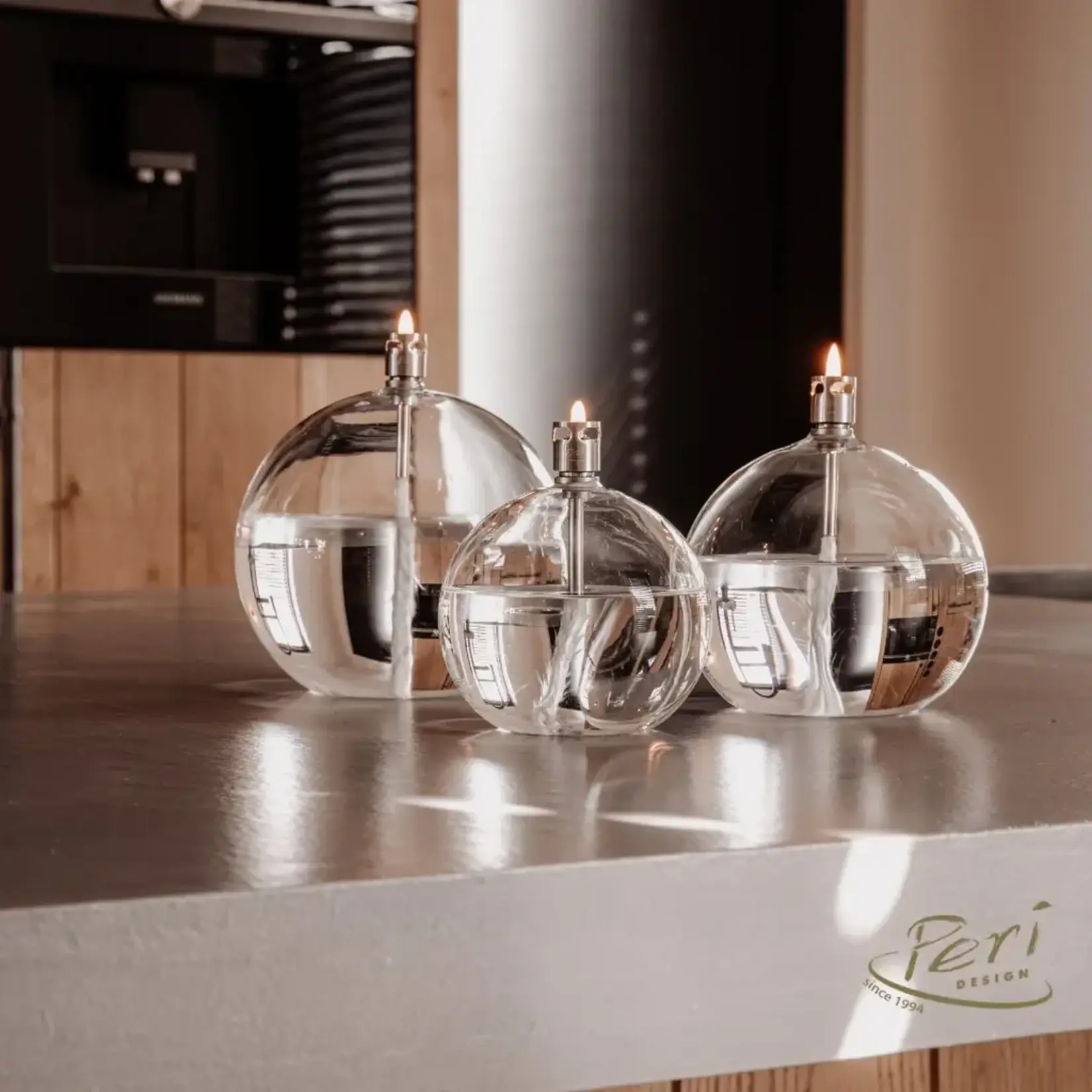 Lampe à Huile Sphère Boule Transparente