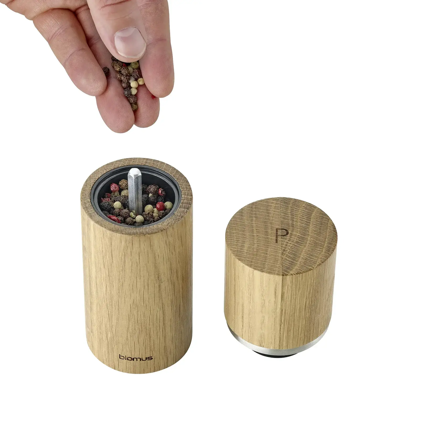 Blomus Set de 2 Moulins Poivre et Sel Oak