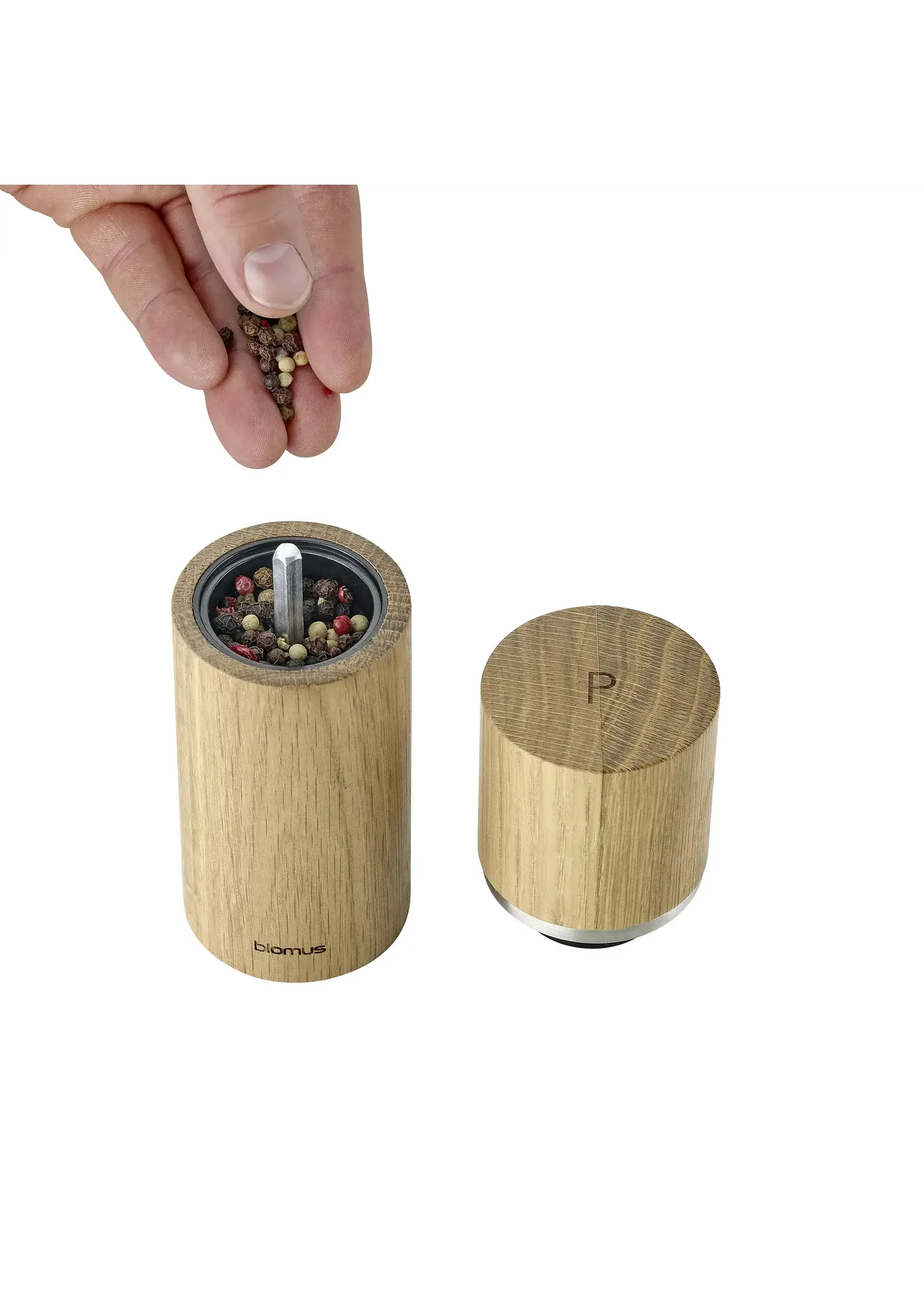 Blomus Set de 2 Moulins Poivre et Sel Oak