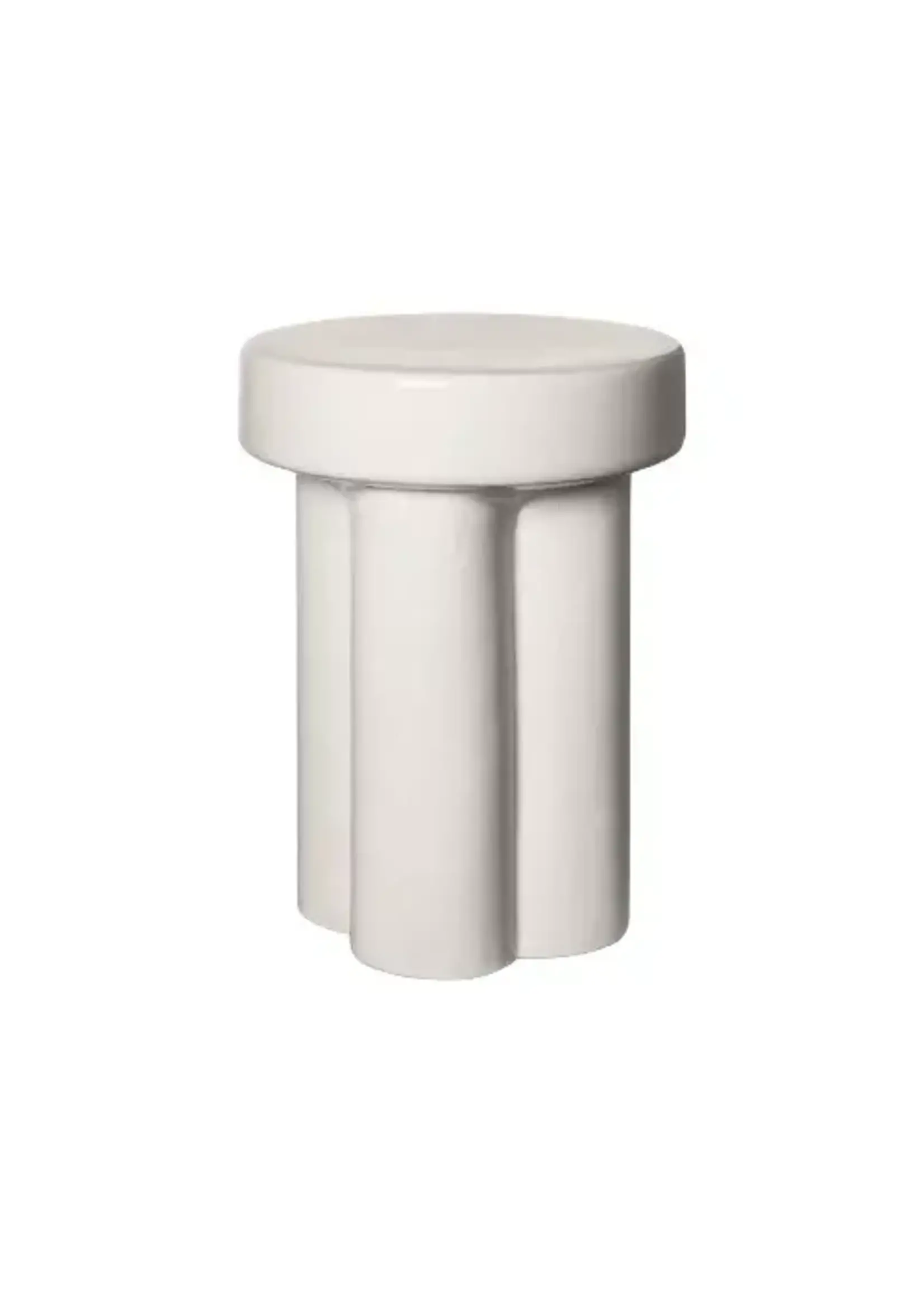 Blomus Tabouret Céramique Toru Lily White Big