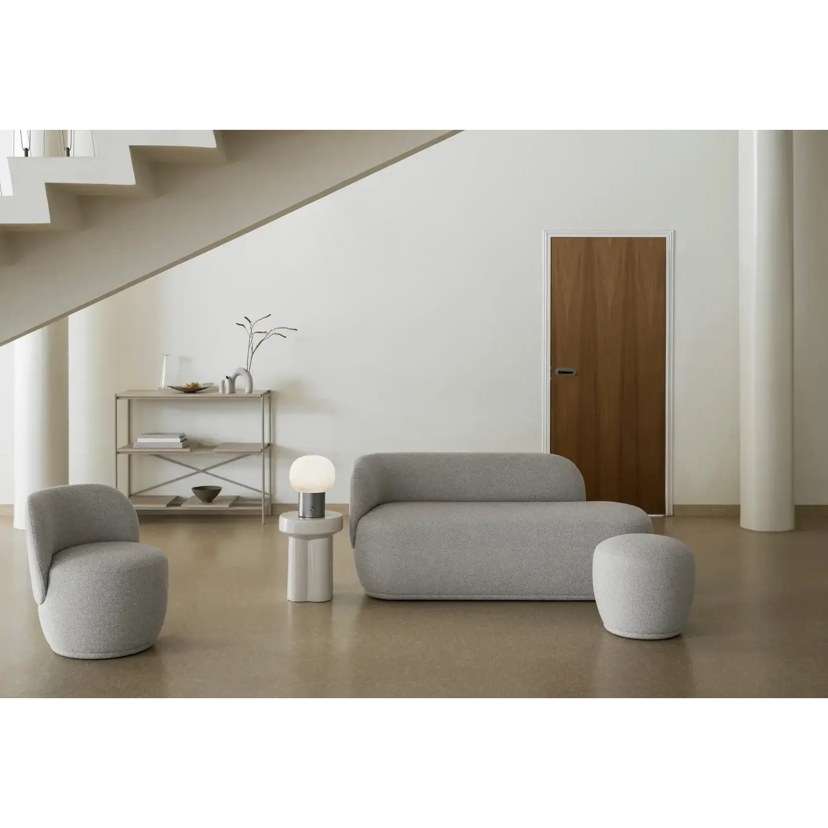 Blomus Tabouret Céramique Toru Lily White Big