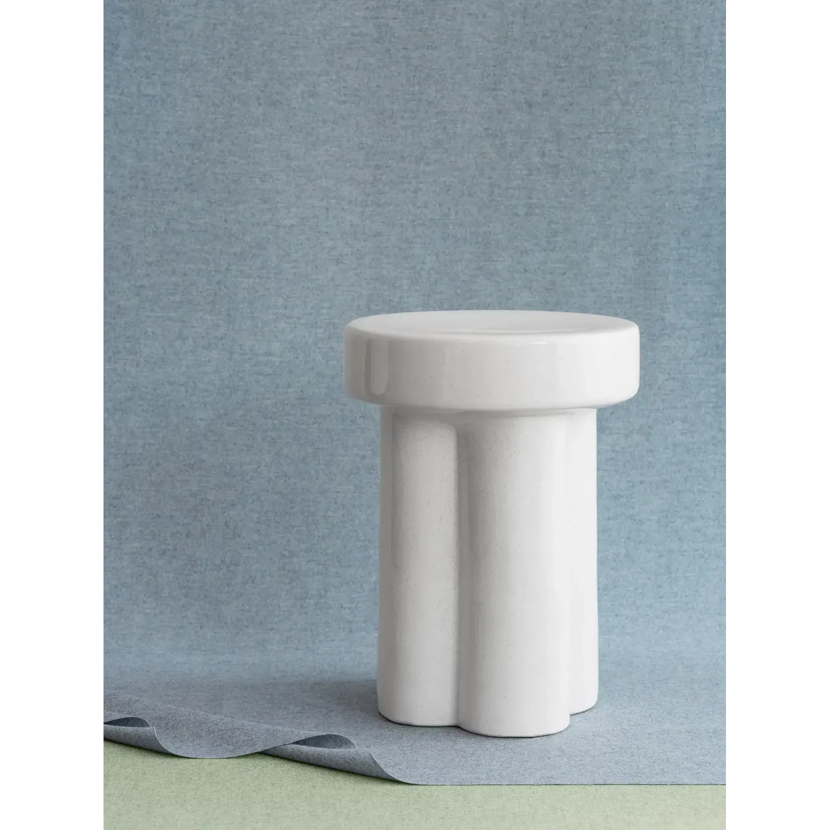 Blomus Tabouret Céramique Toru Lily White Big