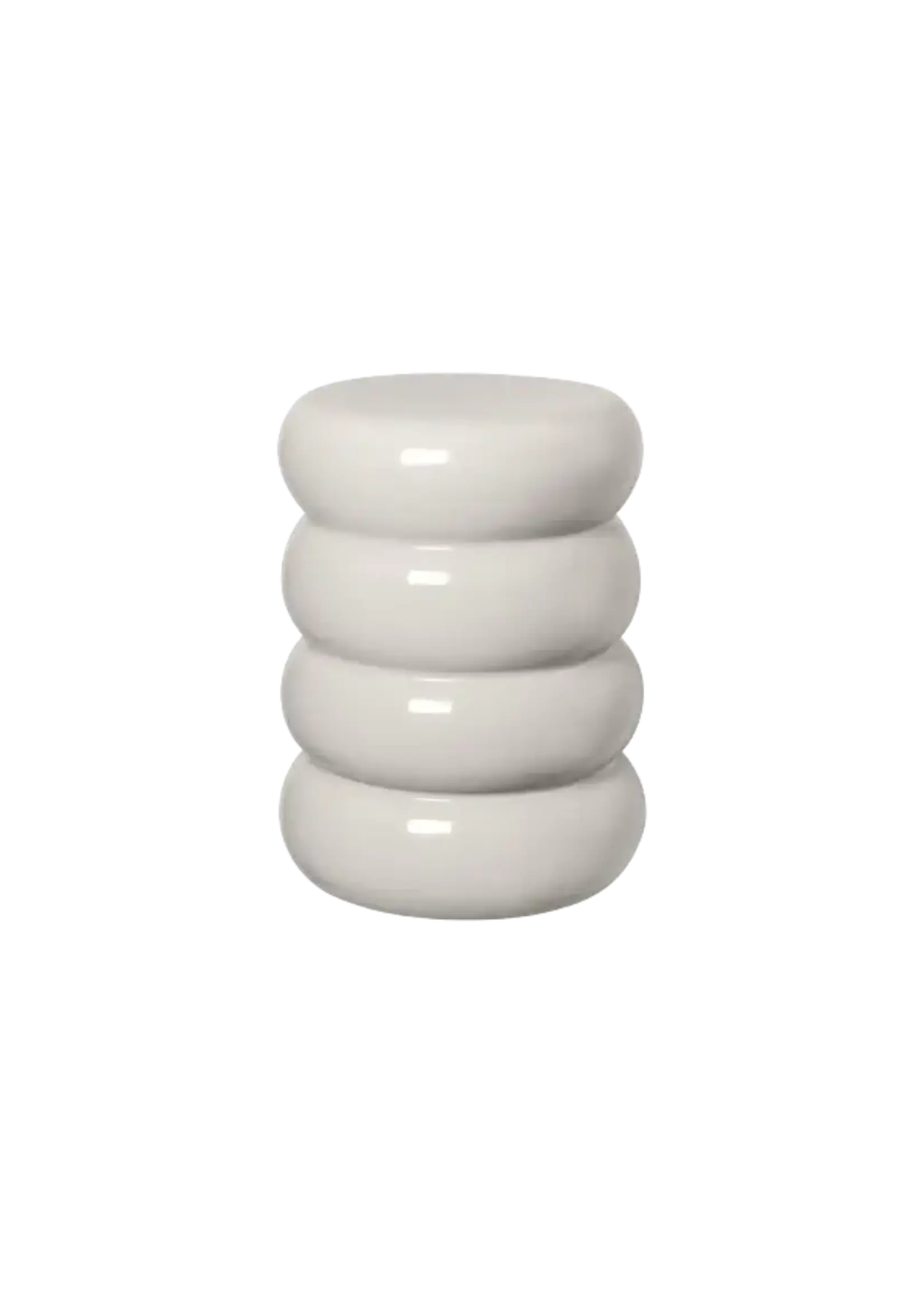 Blomus Tabouret Céramique Toru Lily White Round