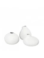 Blomus Set de 3 Vases Nona White