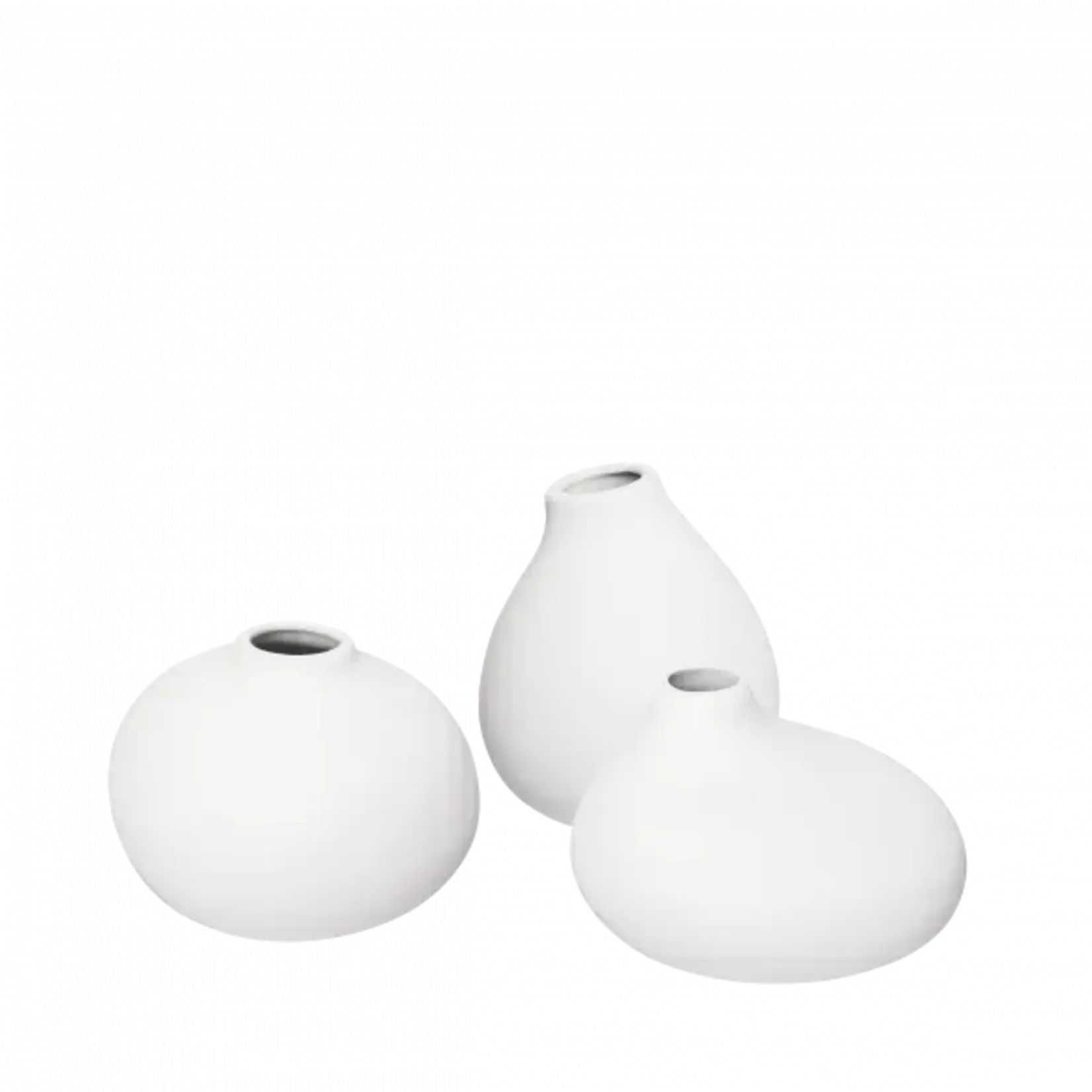 Blomus Set de 3 Vases Nona White
