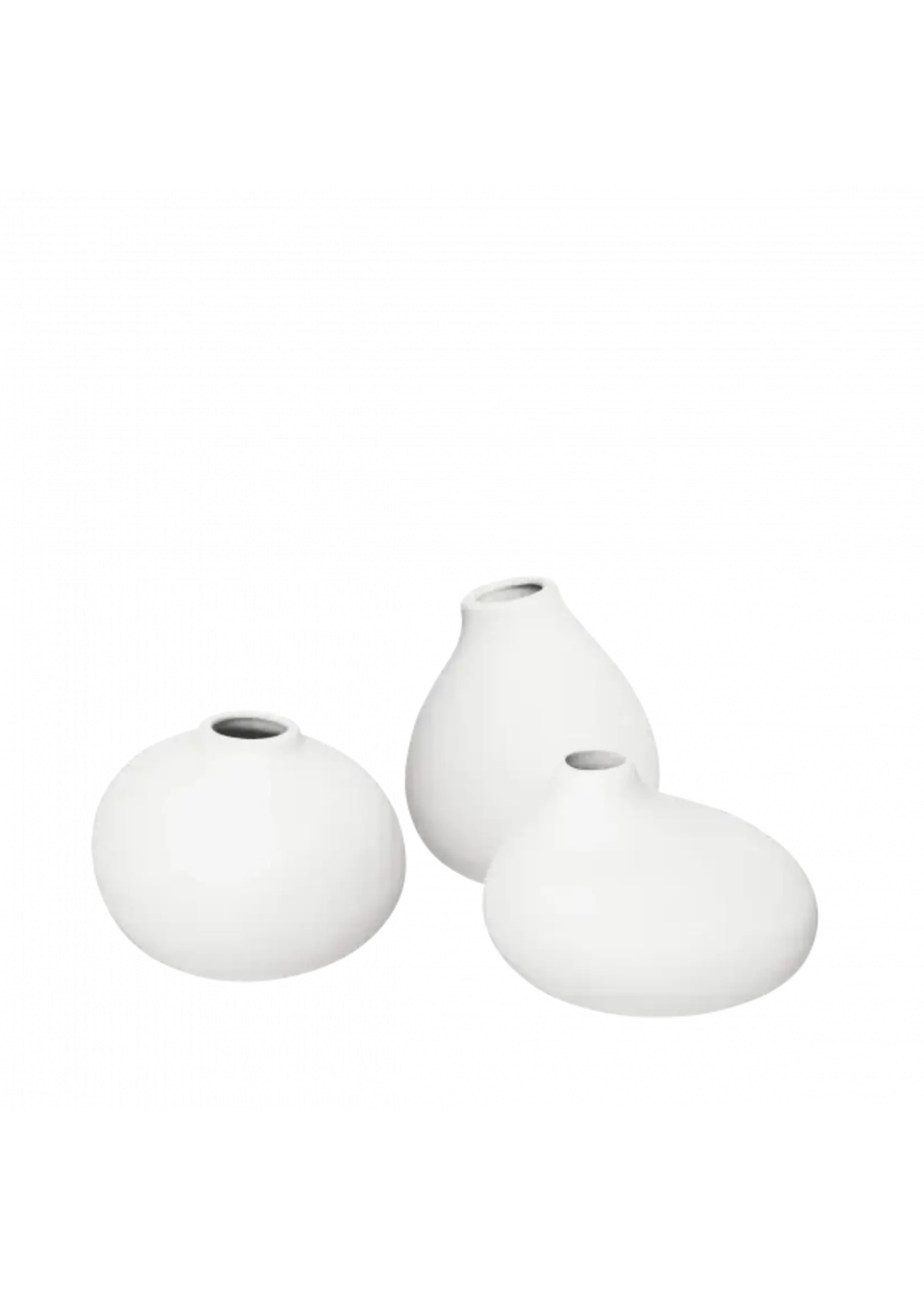 Blomus Set de 3 Vases Nona White