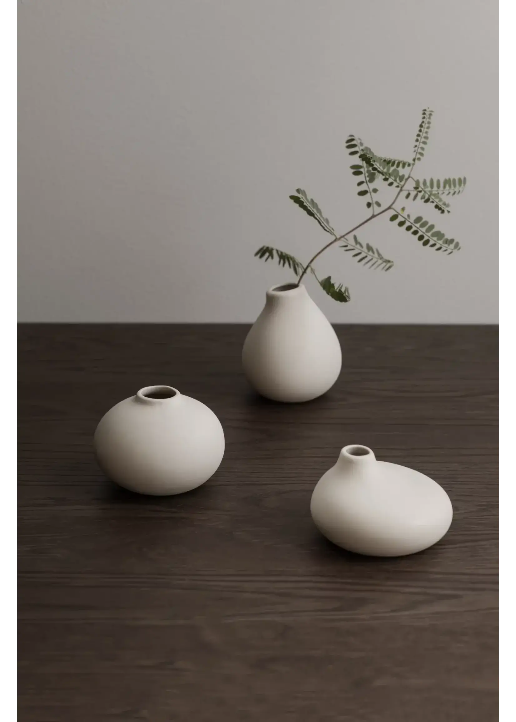 Blomus Set de 3 Vases Nona White