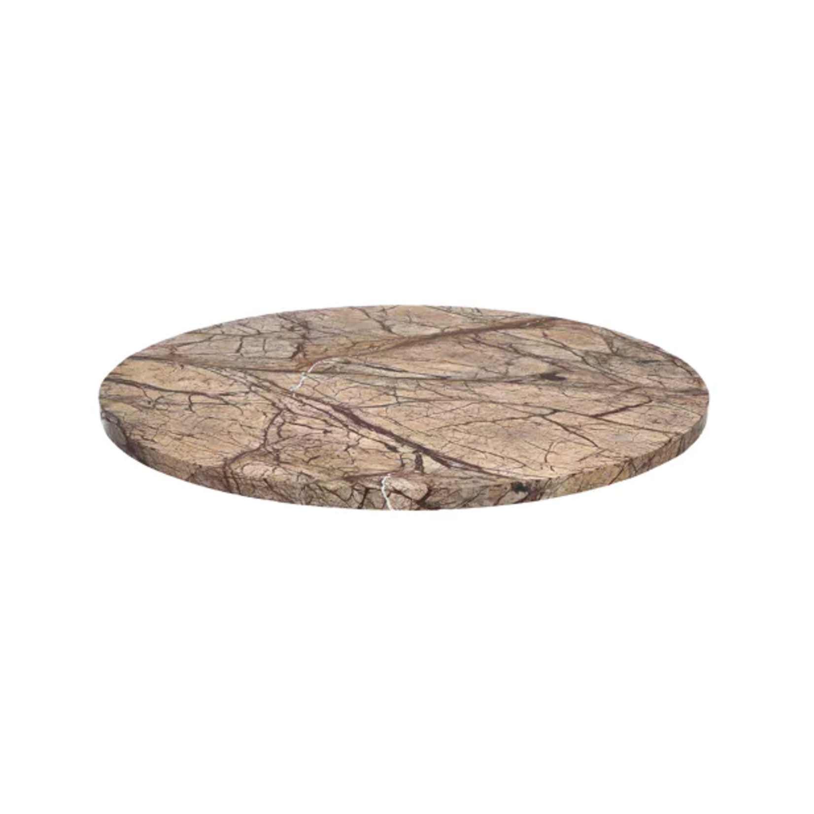 Pomax Carrara Dessus de Table en Marbre Rose 45 cm