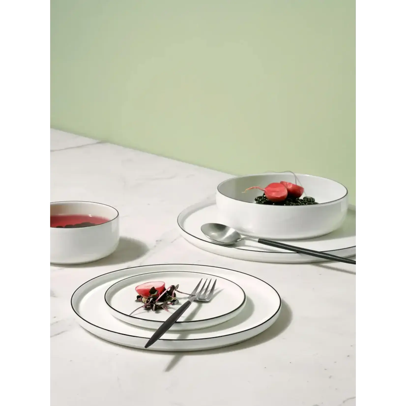 Asa Selection Assiette à Dîner OCO Ligne Noire 27 cm