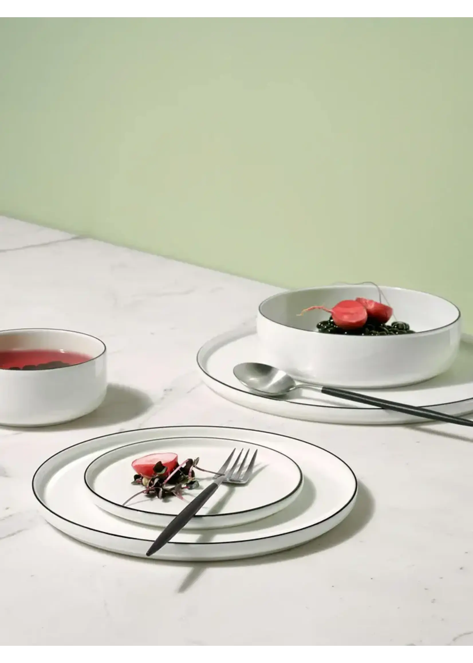 Asa Selection Assiette à Dîner OCO Ligne Noire 27 cm