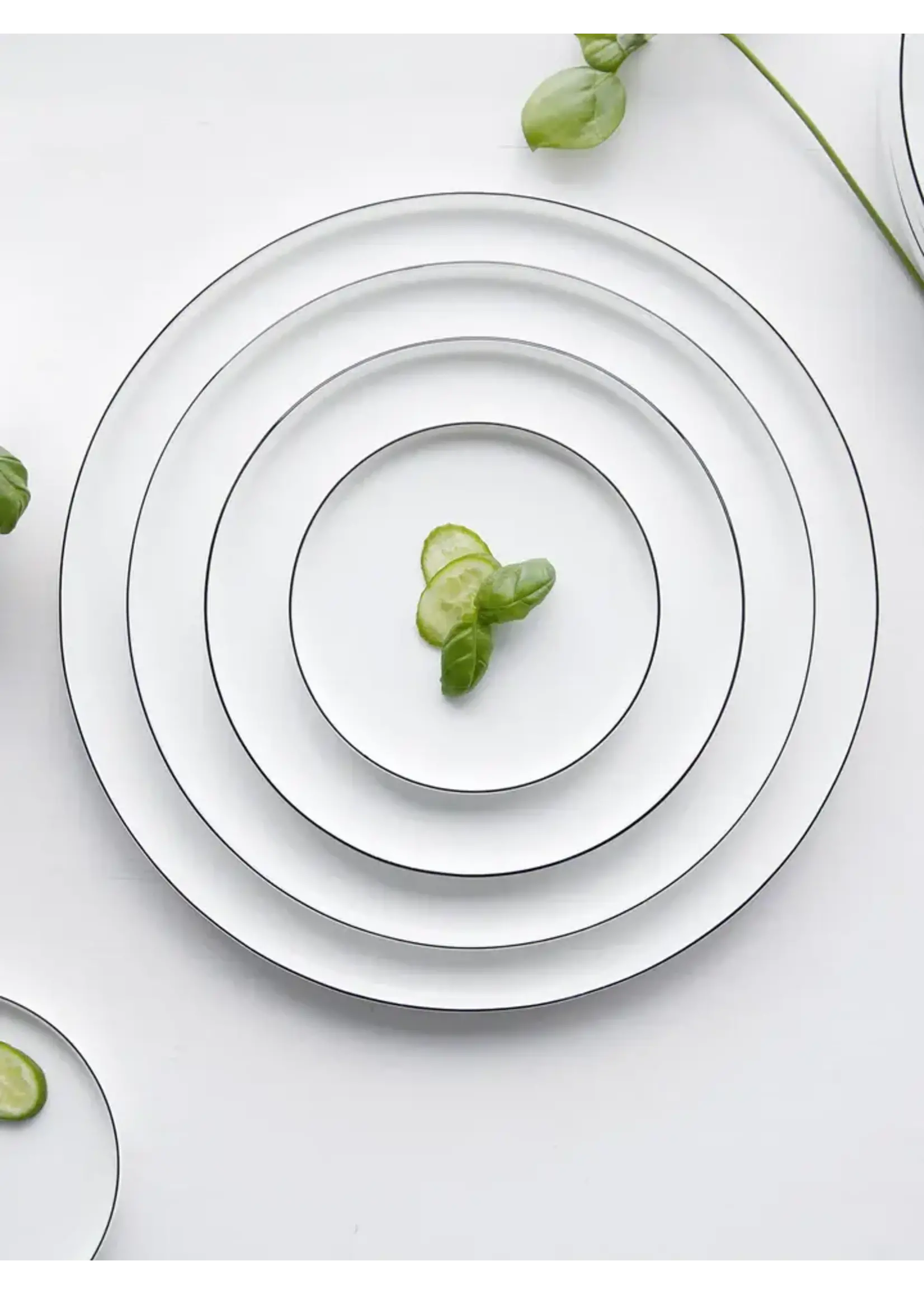 Asa Selection Assiette à Dîner OCO Ligne Noire 27 cm