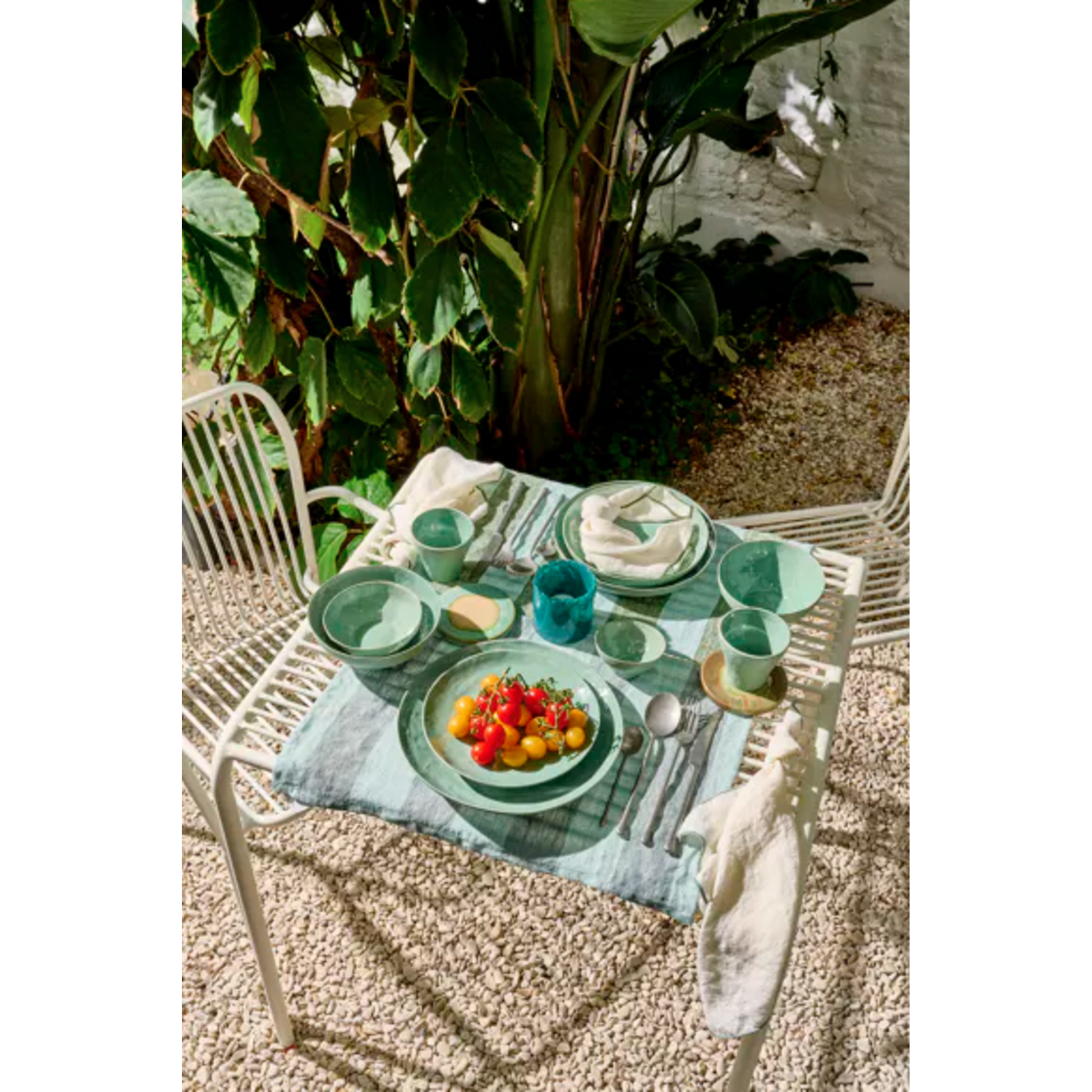 Pomax Marmoris Assiette Creuse Porcelaine Céladon 20,5 cm