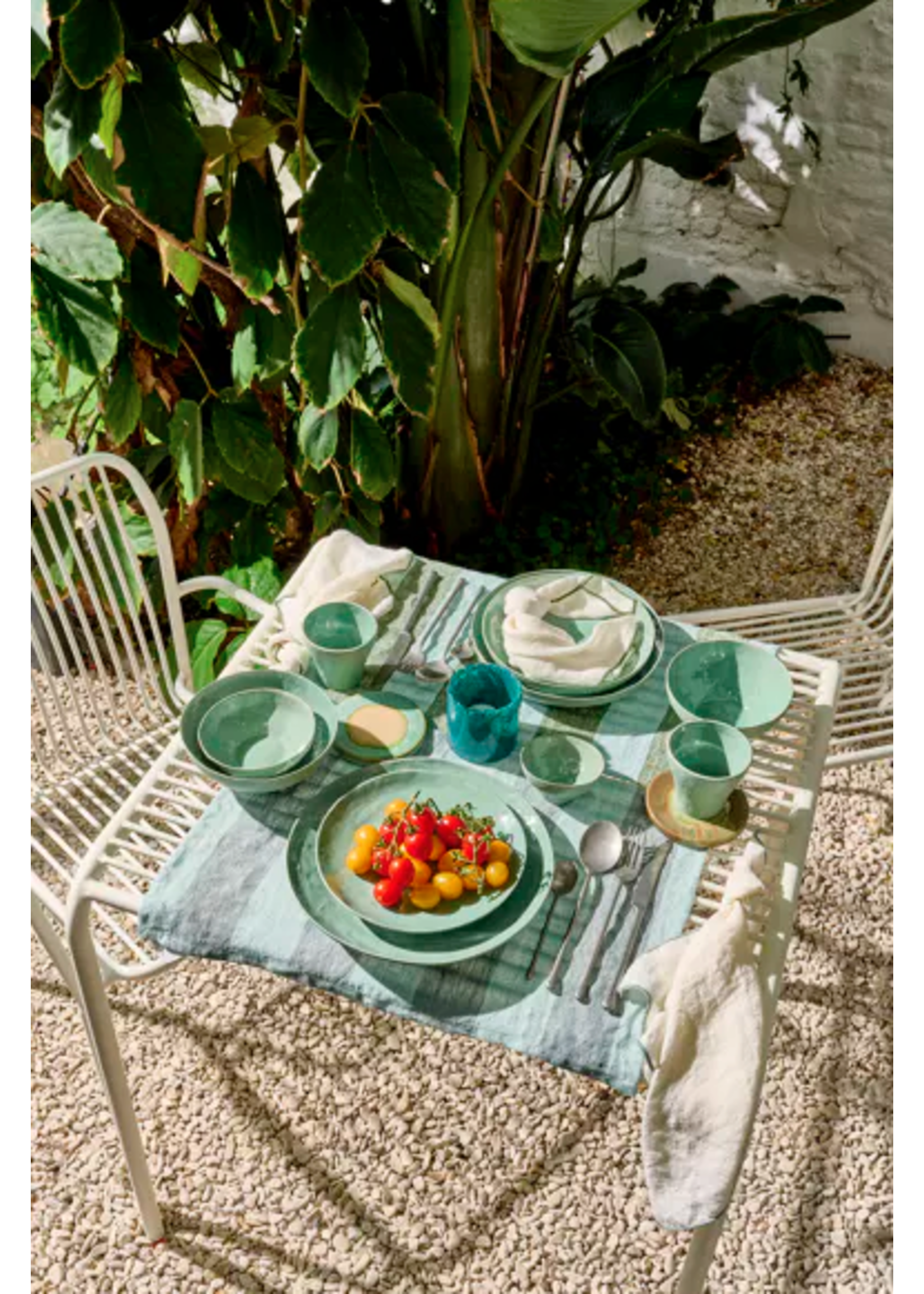 Pomax Marmoris Assiette Creuse Porcelaine Céladon 20,5 cm