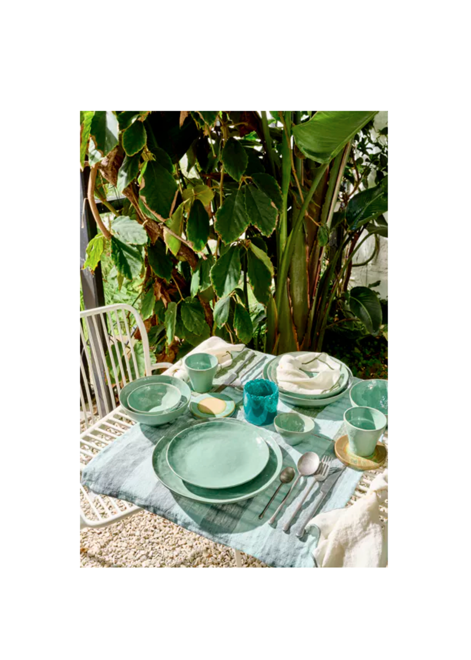 Pomax Marmoris Bol à Soupe Porcelaine Céladon 16,6 cm