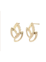 By 164 Boucles d'Oreilles Fleurs à la paire