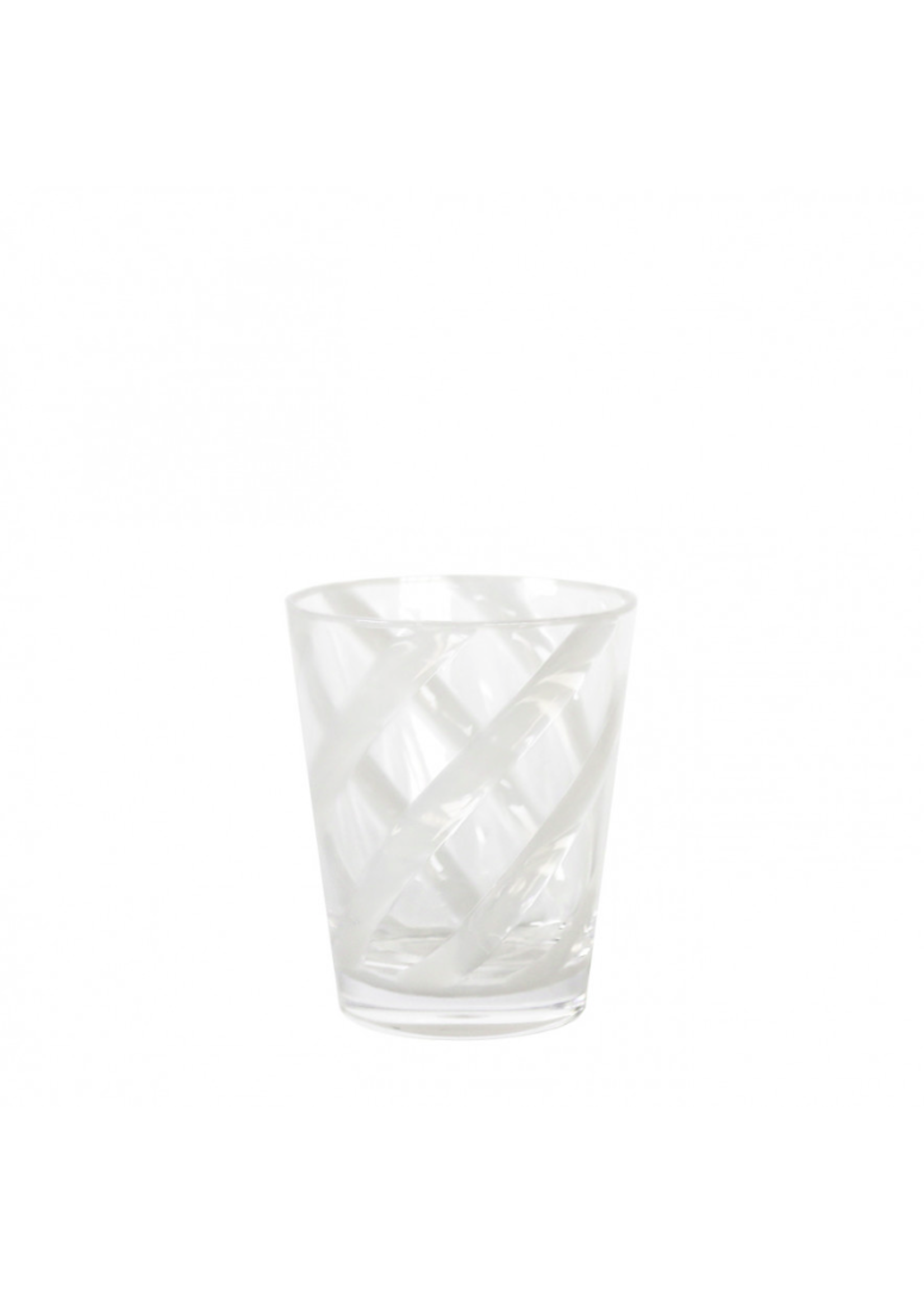 Fiorira un Giardino Verre Spirale Blanc Méthacrylate