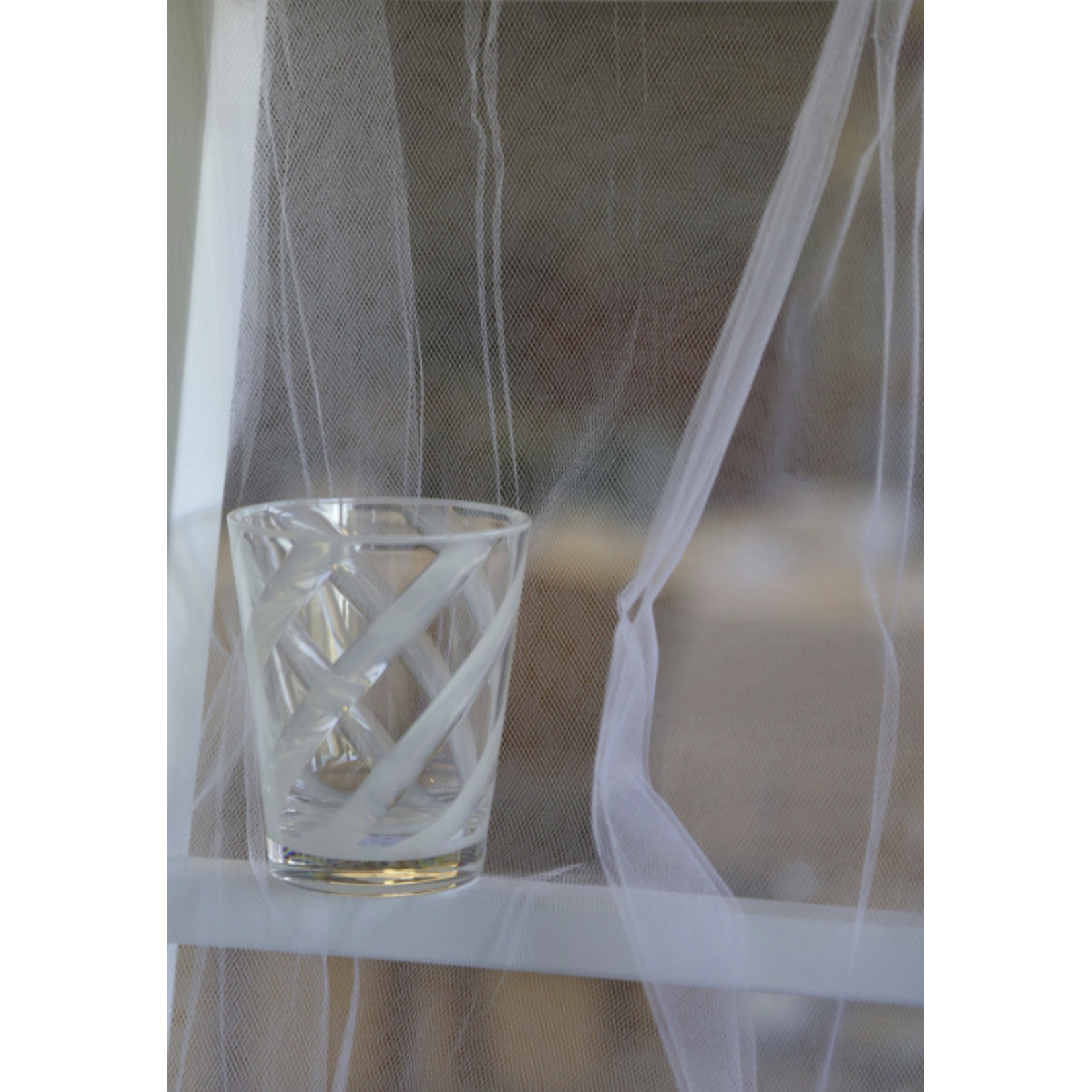 Fiorira un Giardino Verre Spirale Blanc Méthacrylate