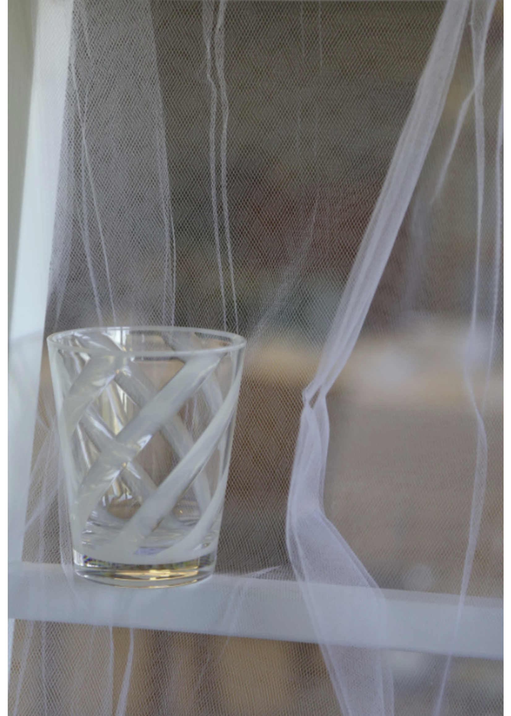 Fiorira un Giardino Verre Spirale Blanc Méthacrylate