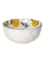 Pomax Mykonos Saladier Porcelaine Citrons 24 cm