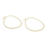 Boucles d'Oreille Créoles Irrégulières à la paire