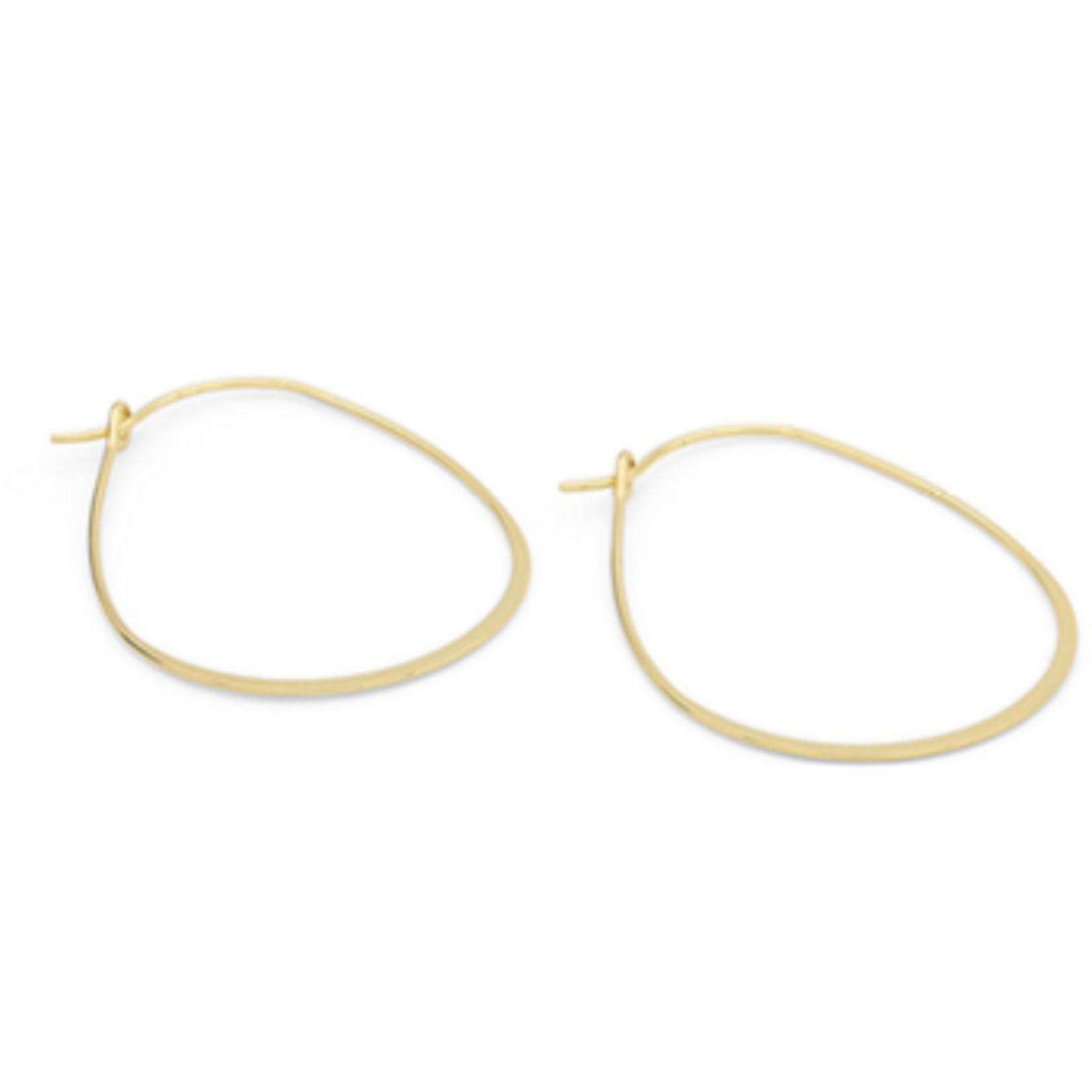 Boucles d'Oreille Créoles Irrégulières à la paire