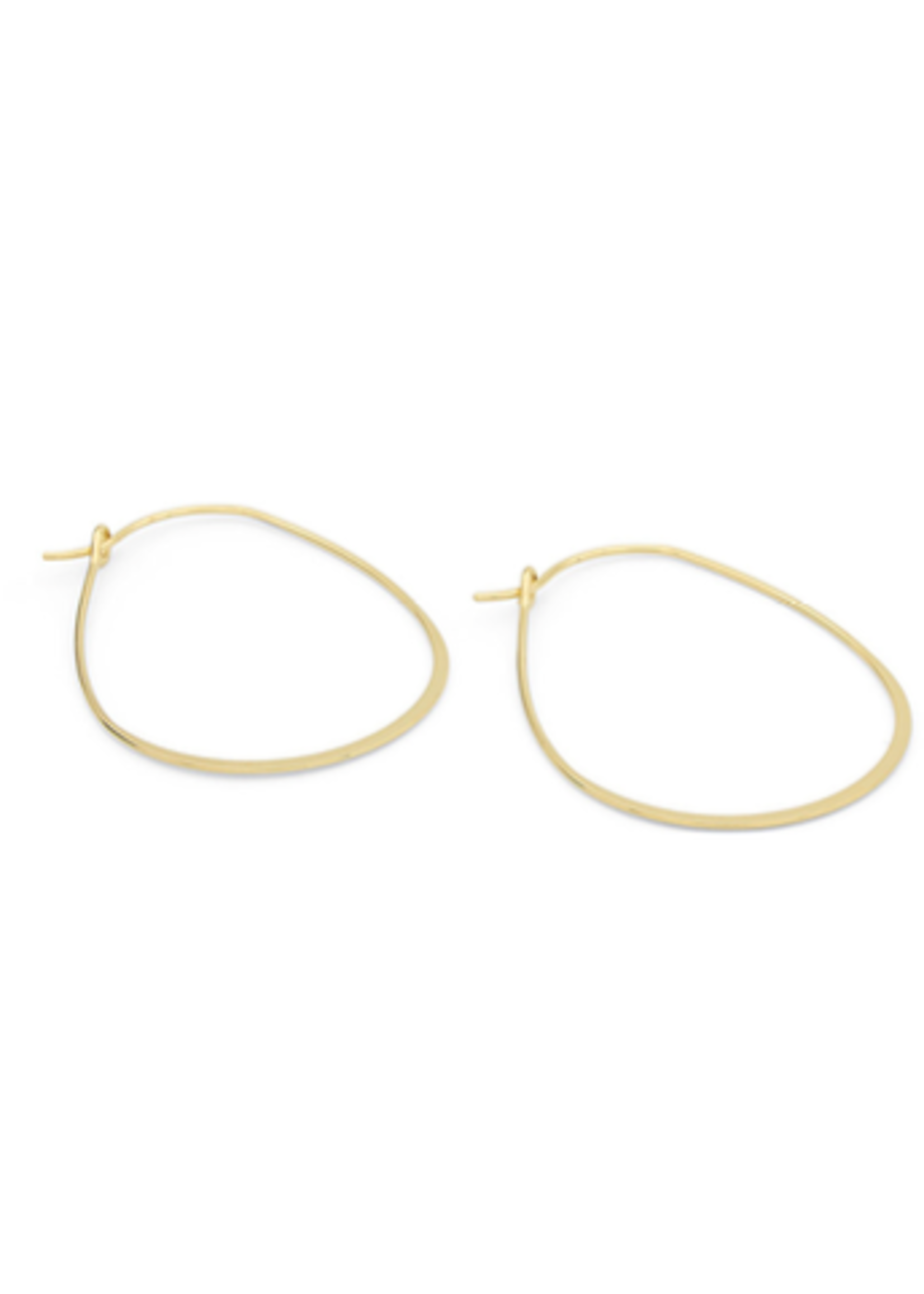 Boucles d'Oreille Créoles Irrégulières à la paire